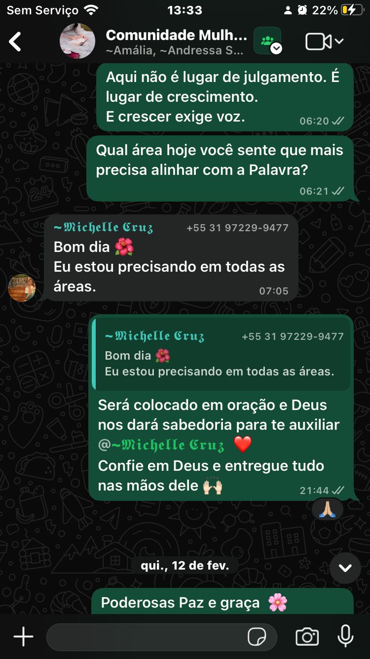 Print da comunidade